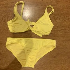 y2k yellow bikini
